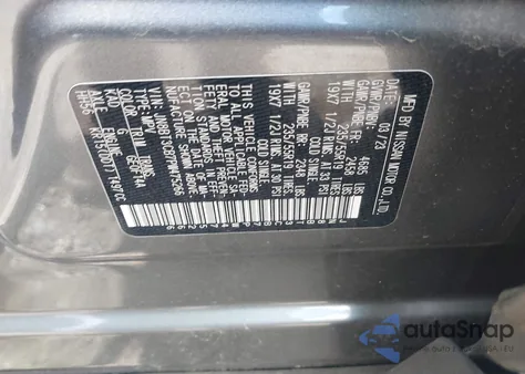 2023 Nissan Rogue Sl Intelligent Awd из США, поврежденный, VIN JN8BT3CB7PW475266